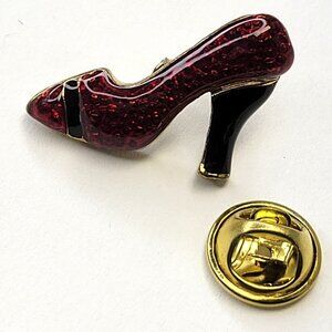 Mini Red Shoe Brooch